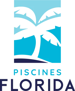 Logo Piscines Florida avec palmier stylisé