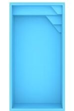 Cadre rectangulaire bleu avec coin replié